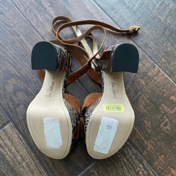 Sam Edelman Snakeprint leather platform shoes size 6 - Picture 5 of 8